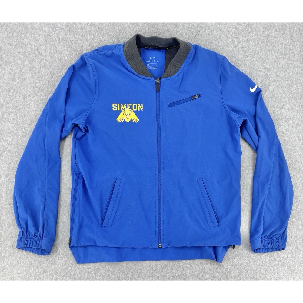 Nike Dri-FIT Basketball Bomber Jacket Simeon Team Issue Blue Men's M
